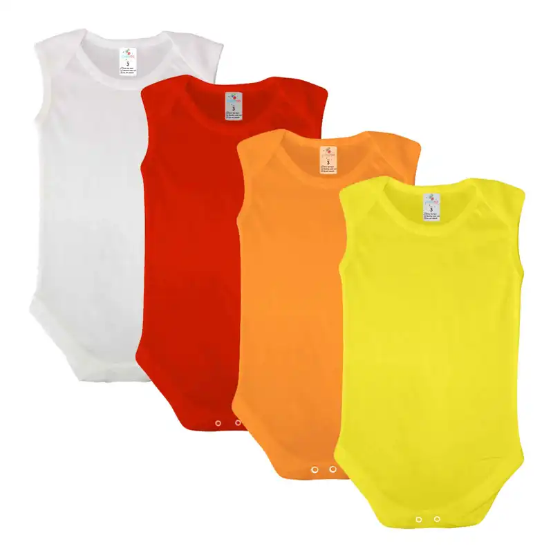 بادی نوزادی ایزی دو مدل ED029 Unisex بسته 4 عددی