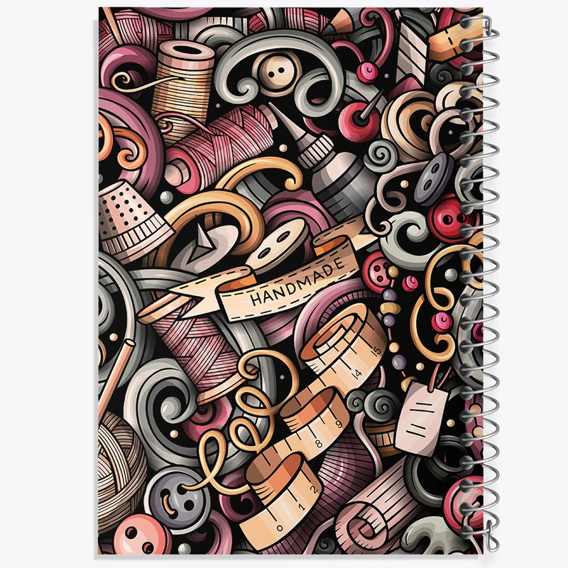 دفتر مشق 50 برگ خندالو طرح خیاطی کد N526