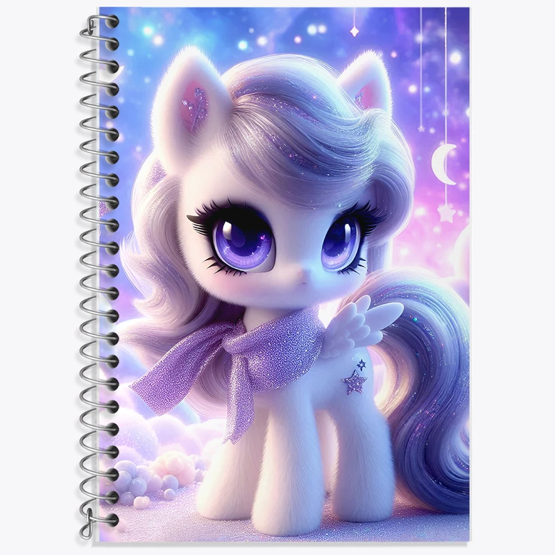 دفتر لغت 50 برگ خندالو طرح اسب تک شاخ کیوت کد F5358