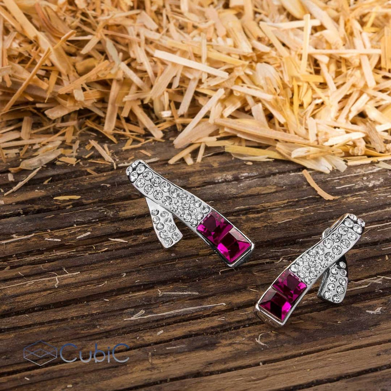 گوشواره زنانه کوبیک مدل QE-40979