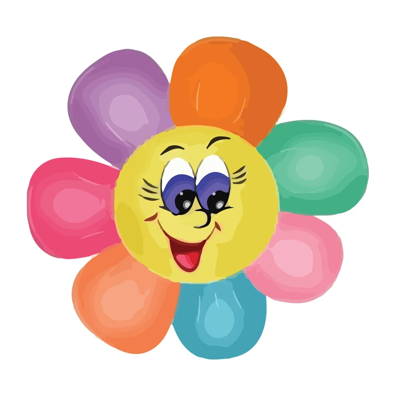 برچسب لپتاپ طرح گل رنگارنگ کد 925