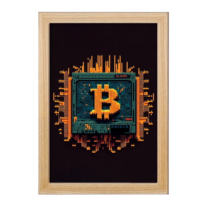 تابلو خندالو مدل بیت کوین (Bitcoin) کد F1616