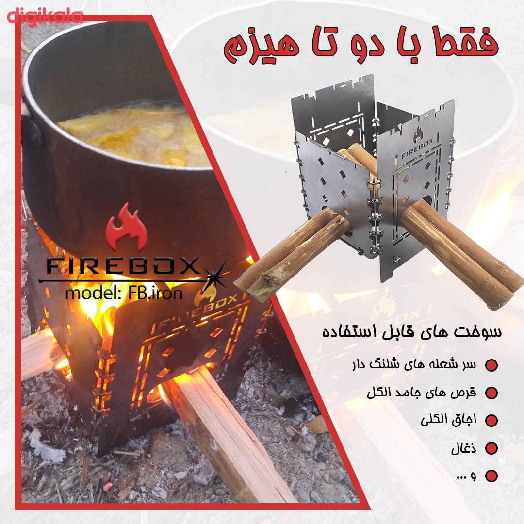 اجاق هیزمی فایرباکس مدل FB.iron main 1 15