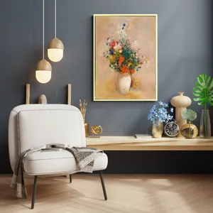 تابلو مدل دکوراتیو طرح گل و گلدان کد 0660