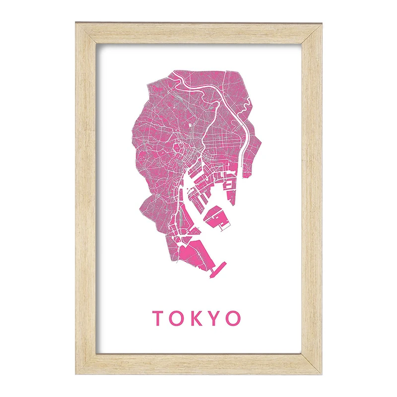 تابلو خندالو مدل نقشه توکیو کد F11962