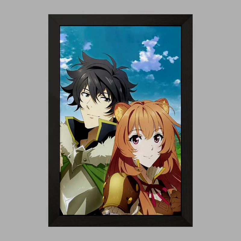 تابلو خندالو مدل نائوفومی و رافتالیا انیمه ظهور قهرمان سپر  کد 15920