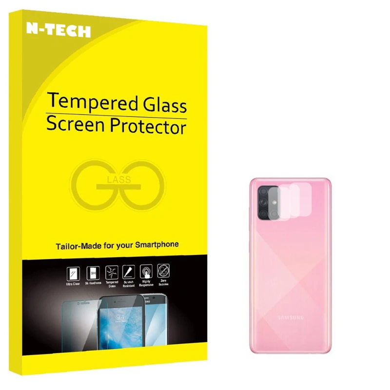 محافظ لنز دوربین انتک مدل LSNK-01 مناسب برای گوشی موبایل سامسونگ Galaxy A71 بسته سه عددی