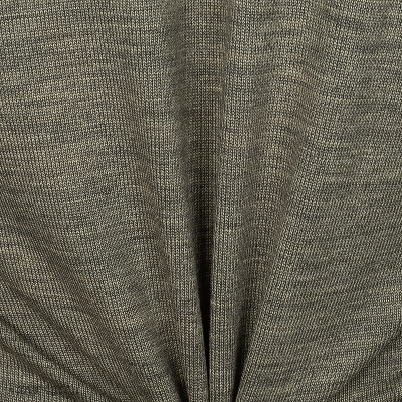 پلیور مردانه تریکو پاییزان مدل PR700 ملانژ رنگ صدری روشن