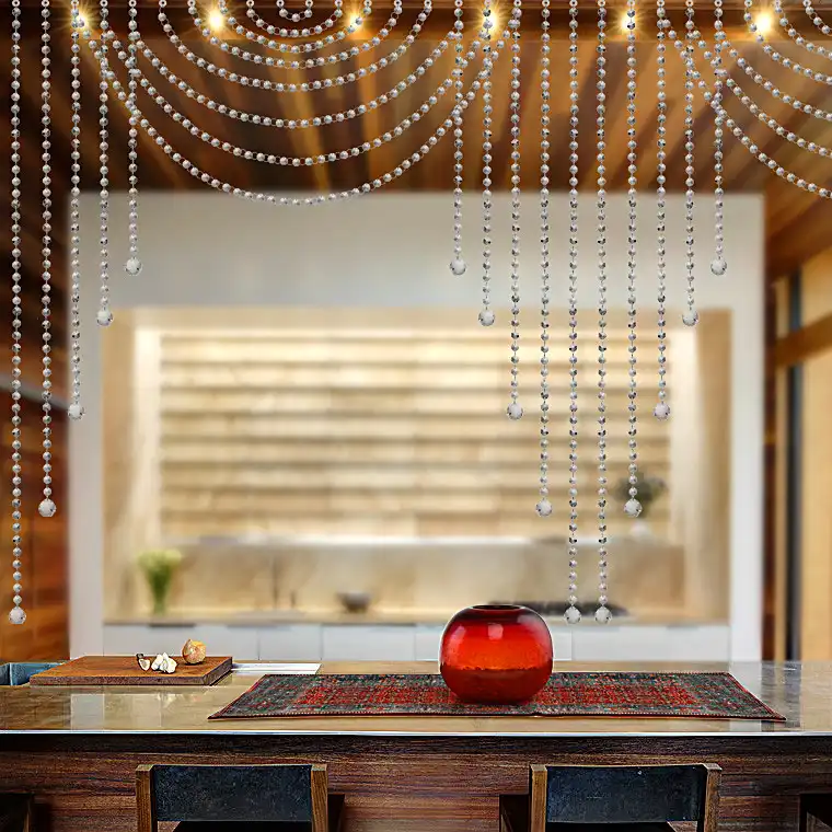 پرده آریا کریستال مدل آریانا سایز 100x100 سانتی متر