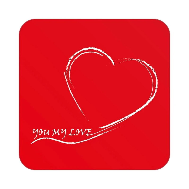 زیر لیوانی کاکتی طرح عاشقانه مدل mp40607