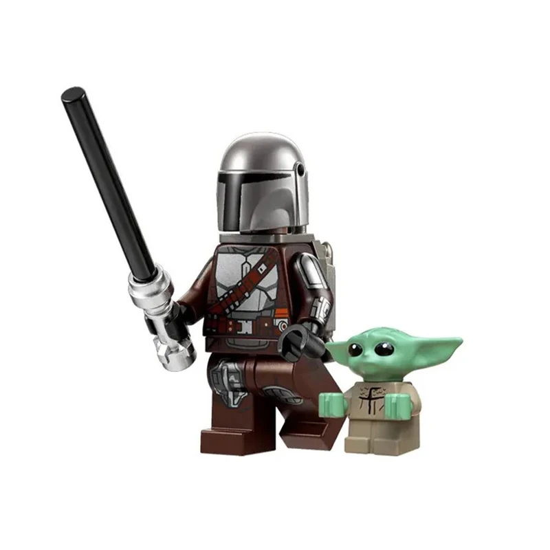 ساختنی 6 قطعه برانت مدل مندلورین و بیبی یودا بسته 2 عددی