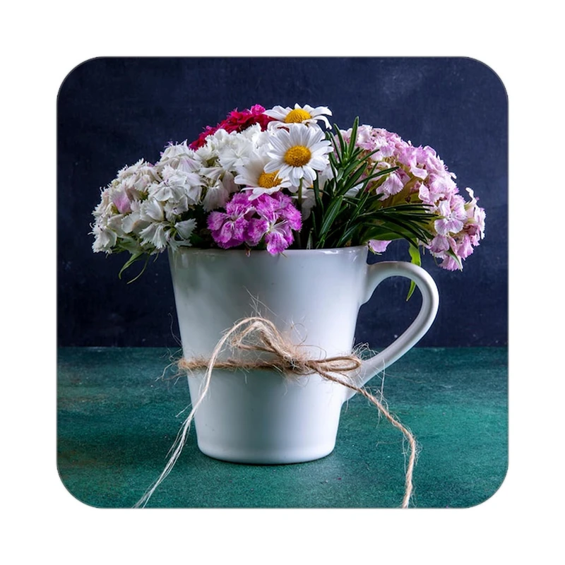 زیر لیوانی کاکتی طرح گل مدل mp17766