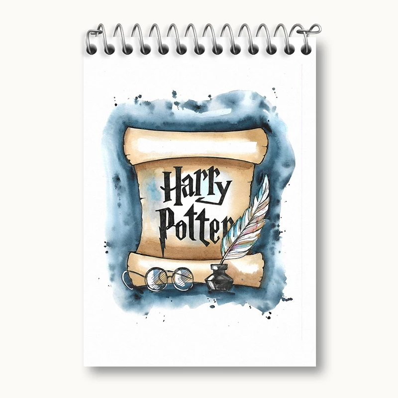 دفتر یادداشت 50 برگ خندالو طرح هری پاتر (Harry Potter) کد N4360