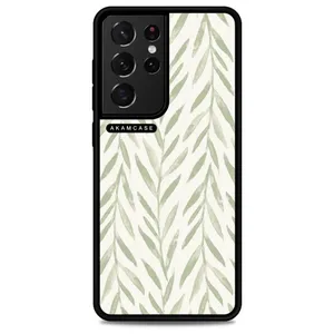 AKAM AMC-WSGS21U-LEAVES-18 Cover For Samsung Galaxy S21 Ultra