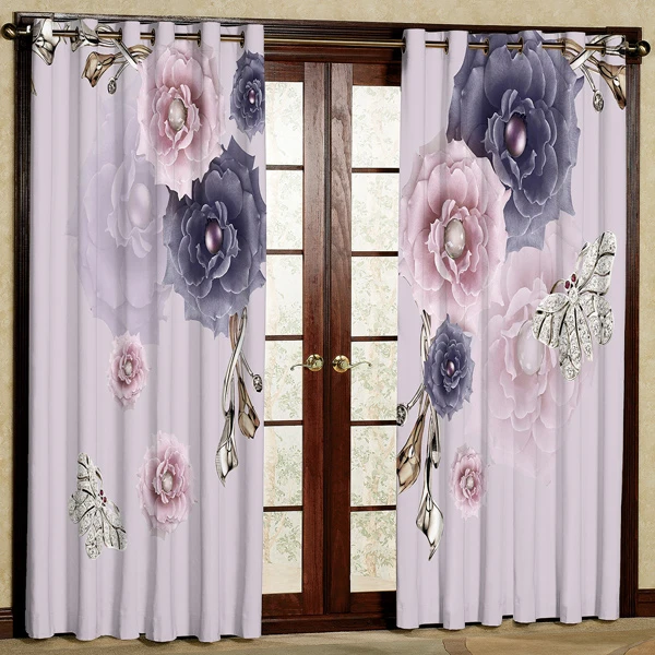 پرده مدل چاپی هازان پانچی کد 202 سایز 200x140 سانتی متر