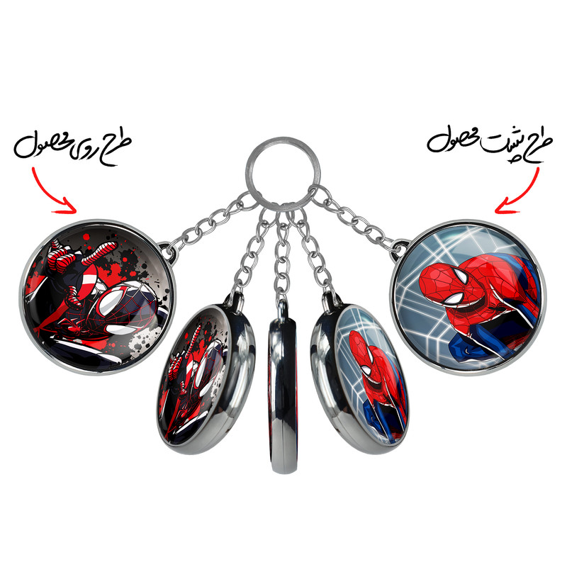 جاکلیدی خندالو طرح مرد عنکبوتی مدل دوطرفه کد 1318613181