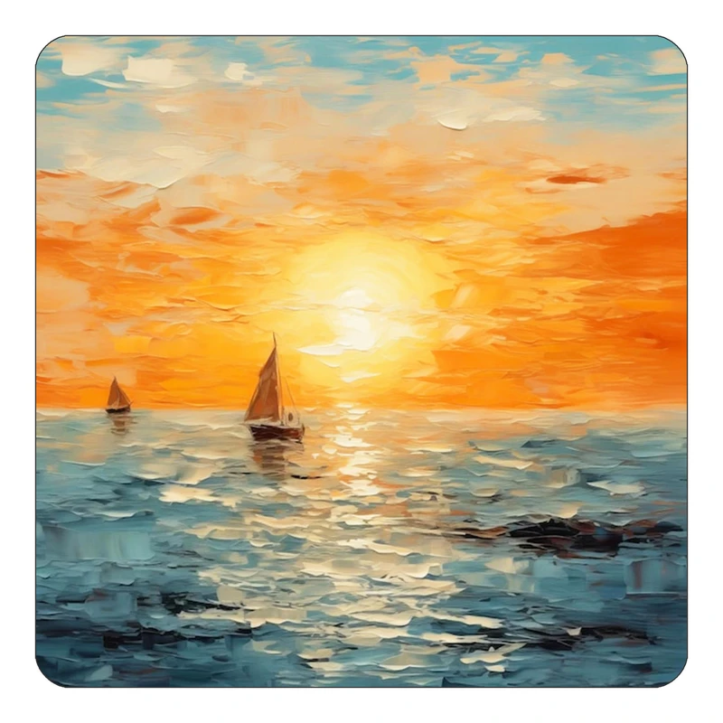 مگنت کاکتی طرح نقاشی رنگ روغن مدل mp70791