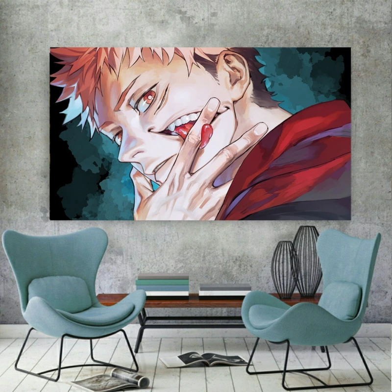 پوستر دیواری طرح انمیه جوجوتسو کایسن مدل SDT3052