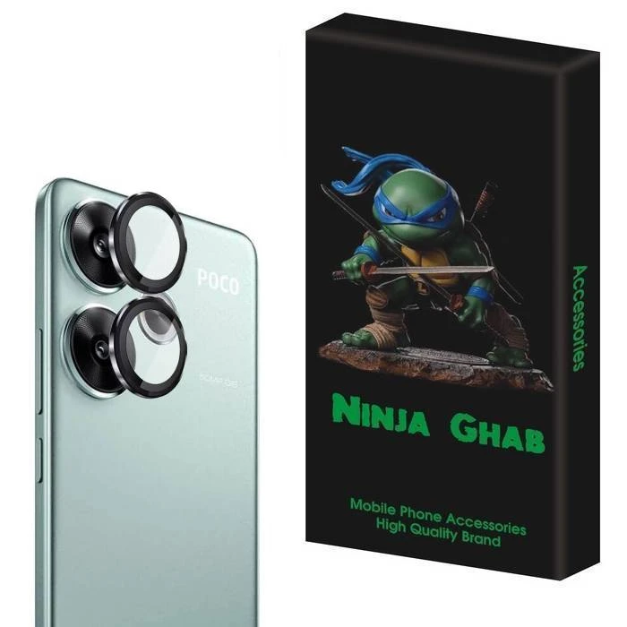 محافظ لنز دوربین نینجا قاب مدل رینگی مناسب برای گوشی موبایل شیائومی Poco F6