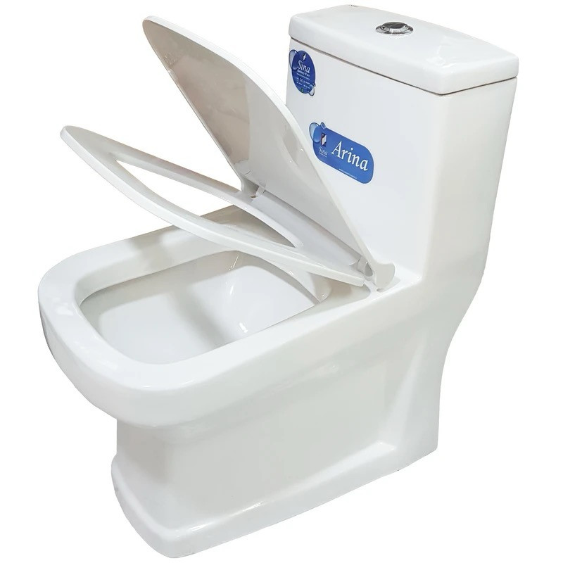 توالت فرنگی دو زمانه سینا چینی مدل آرینا