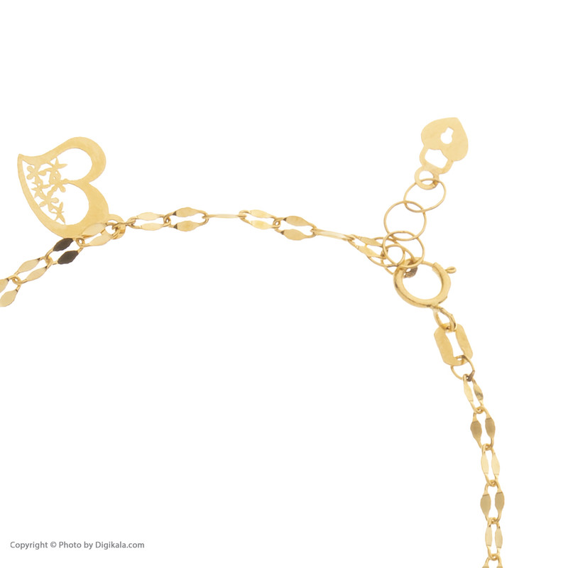 دستبند طلا 18 عیار زنانه مایا ماهک مدل MB1206