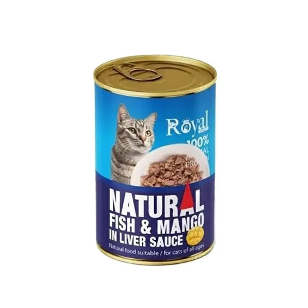 کنسرو غذای گربه بالغ رویال کوکو مدل نچرال طعم ماهی وزن 380 گرم