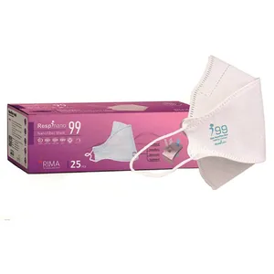 ماسک تنفسی ریما مدل سه بعدی N99 نانوالیاف کد Classic-F99 بسته 25 عددی