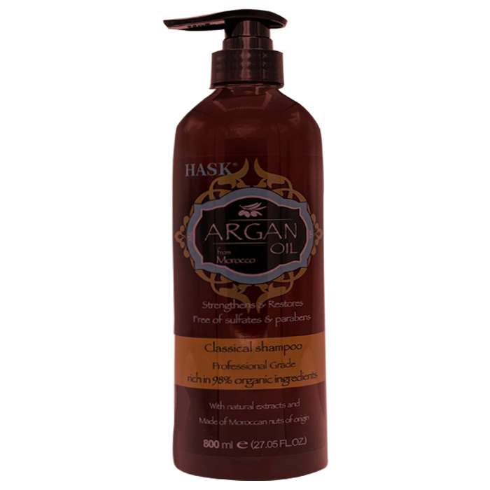شامپو تقویت کننده مو هاسک مدل ARGAN OIL حجم 800 میلی لیتر شامپو تقویت کننده مو هاسک مدل ARGAN OIL حجم 800 میلی لیتر