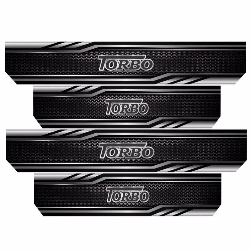 برچسب پارکابی خودرو رایسان طرح توربو کد SP044 مجموعه 4 عددی