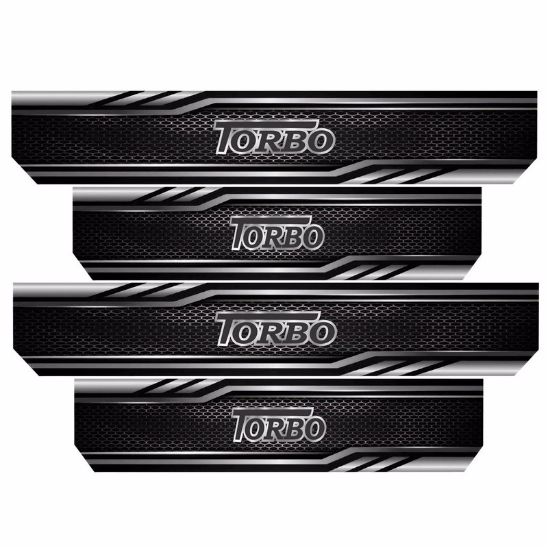 برچسب پارکابی خودرو رایسان طرح توربو کد SP044 مجموعه 4 عددی