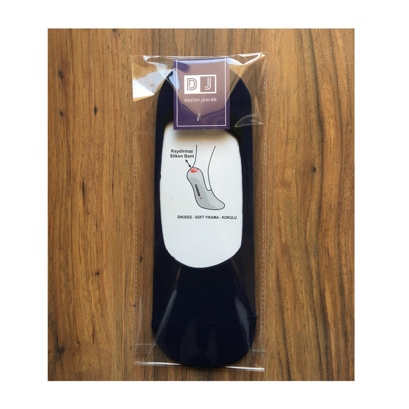 جوراب مردانه مدل کالج روباز پشت ژله ای مجموعه 3 عددی