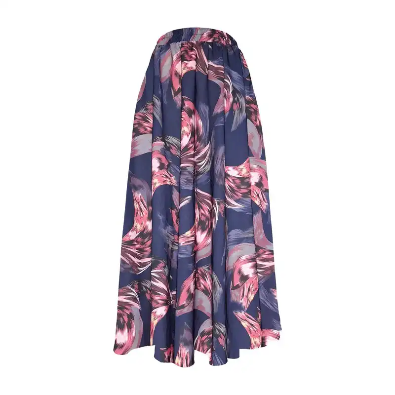 دامن کلوش زنانه مدل E10 رنگ آبی