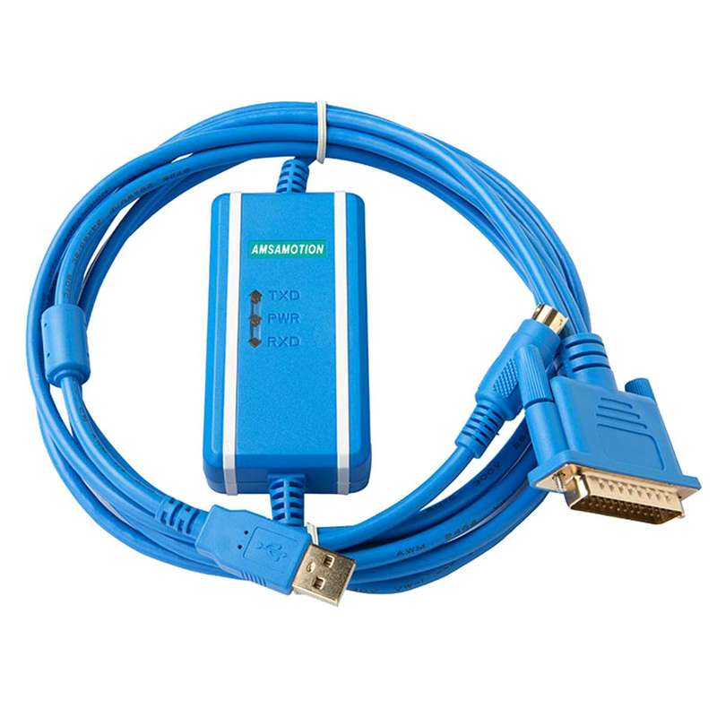 کابل پروگرام آمساموشن مدل Mitsubishi PLC کد USB-SC09 کابل پروگرام آمساموشن مدل Mitsubishi PLC کد USB-SC09