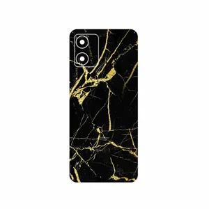 MAHOOT Graphite_Gold_Marble Cover Sticker for Motorola Moto E13