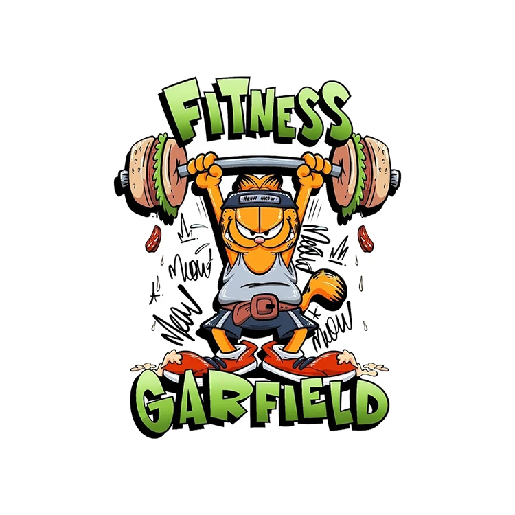 استیکر پارچه و لباس پاد آفرین مدل گارفیلد کد 1820