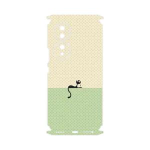 MAHOOT Minimal Internet Cat Icon-FullSkin Cover Sticker for Honor 70