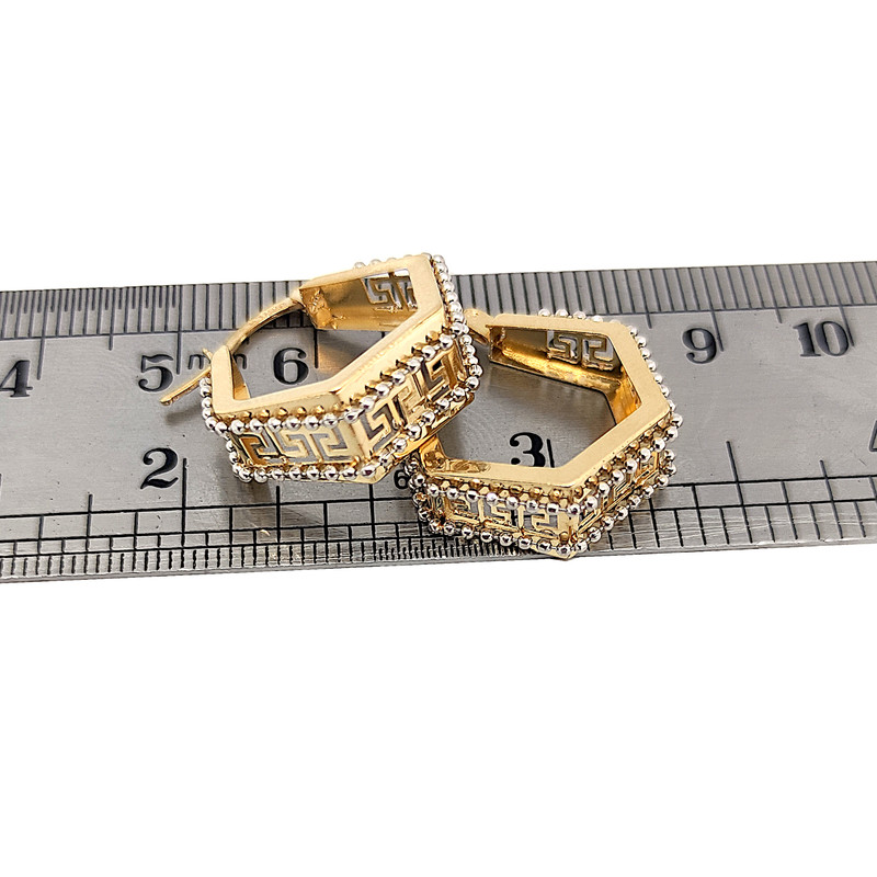 گوشواره طلا 18 عیار زنانه طلا و جواهرسازی افرا مدل ورساچه 292300301 - 5