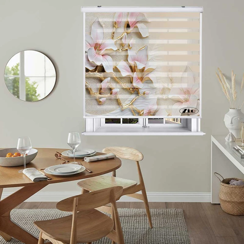 پرده زبرا زیو کد 3D1440 سایز 150x200 سانتی متر