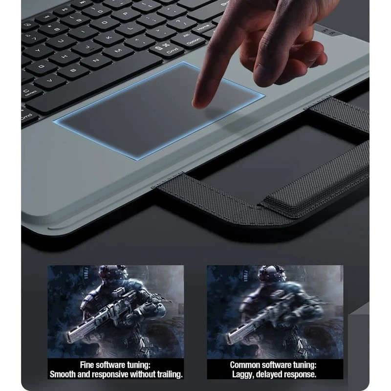 کیف کلاسوری کیبورددار نیلکین مدل Bumper Go Keyboard مناسب برای تبلت سامسونگ Galaxy Tab S10 Ultra / Samsung Galaxy Tab S9 Ultra/Samsung Galaxy Tab S8 Ultra