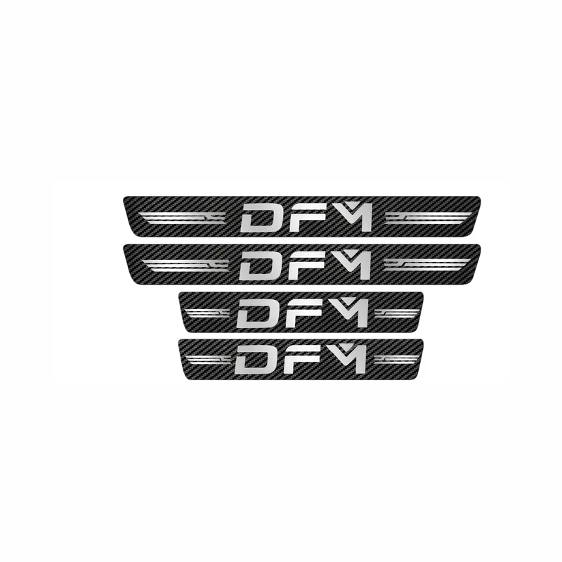 برچسب پارکابی خودرو  ایلیدن طرح کربن مدل B0046 مناسب برای FMD بسته 4 عددی