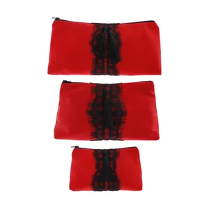 کیف لوازم آرایش زنانه مدل دلربا بسته 3 عددی