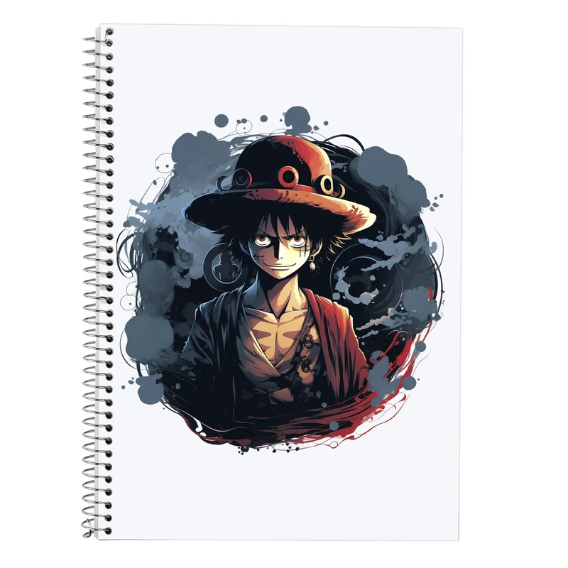 دفتر زبان 50 برگ مدوپد مدل دوخط طرح وان پیس One Piece کد DF11602