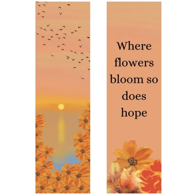 نشانگر کتاب طرح گل کد N019 بسته دو عددی 