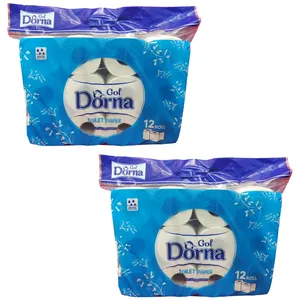 دستمال توالت چهارلایه درنا مدل 2 بسته 12 عددی