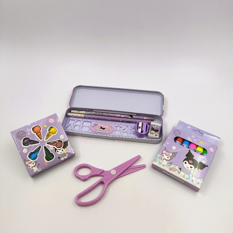 ست لوازم التحریر طرح کرومی بسته 19 عددی