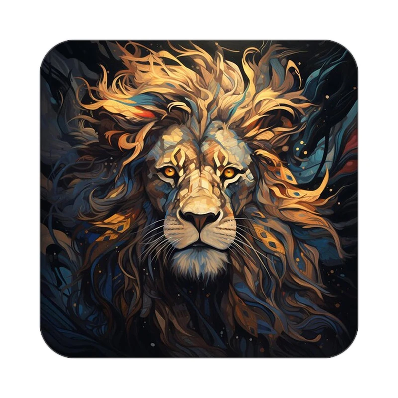 زیر لیوانی کاکتی طرح شیر مدل mp23608