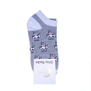 جوراب ساق کوتاه زنانه مدل گاوی