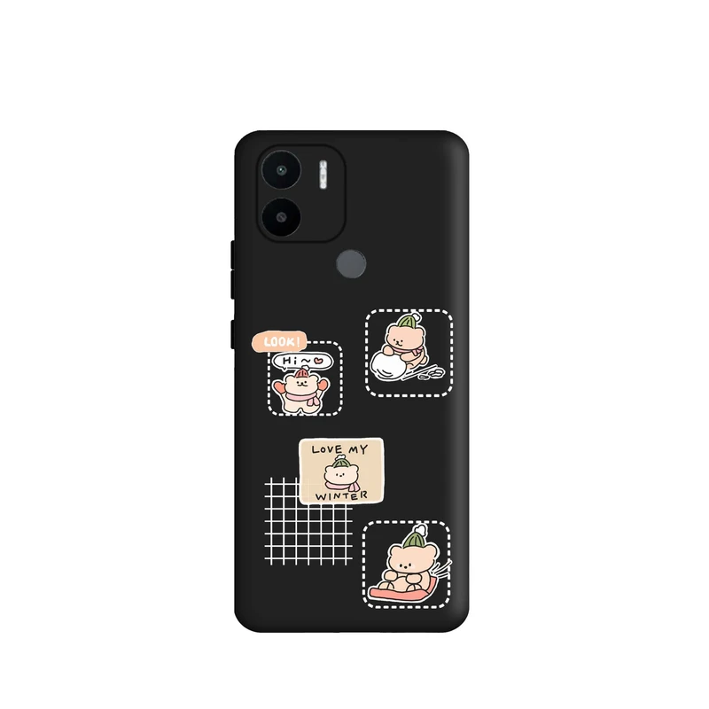 کاور قاب گوشی طرح خرسی زمستانی کد z2154 مناسب برای گوشی موبایل شیائومی Redmi A1 Plus / Redmi A2 Plus