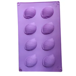 قالب دسر مدل سیلیکونی طرح صدف کد 1201