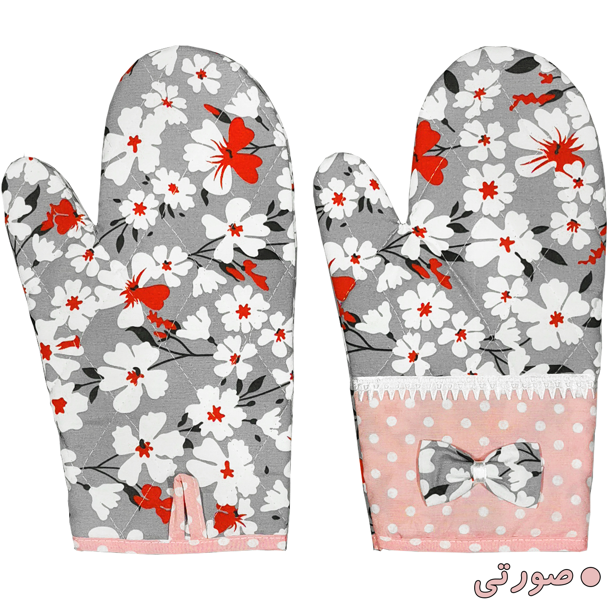 دستکش فر راولا کد P123 مجموعه 2 عددی
